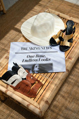 Modular sandals from Shop name in Variant name, interchangeable luxury women sandals, LV style.