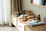 Step up your style with the interchangeable footwear system—mix and match sandals for endless fun looks!